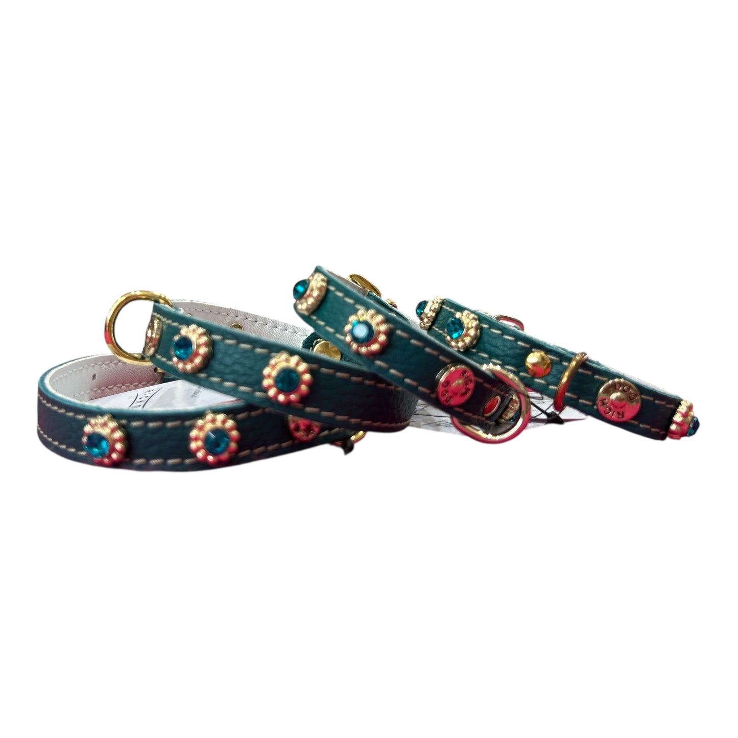 Collare strass Verde