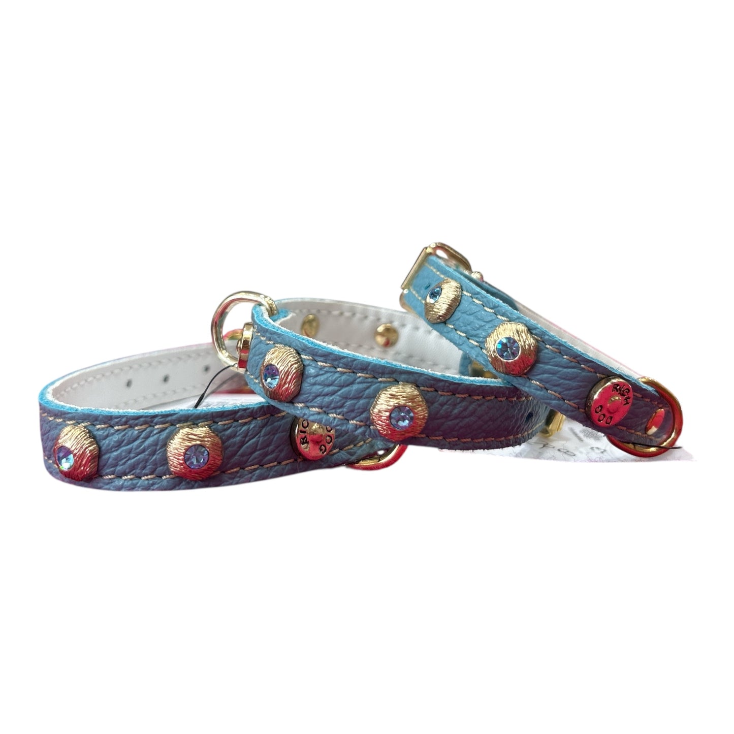 Collare strass Sky Blue