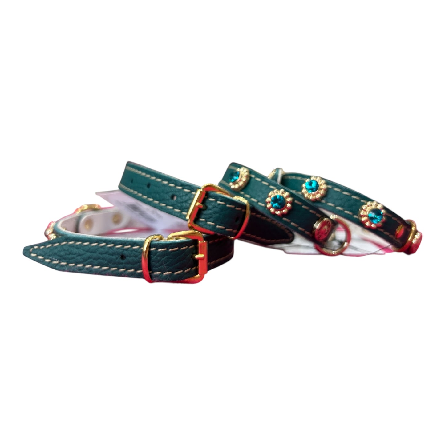 Collare strass Verde