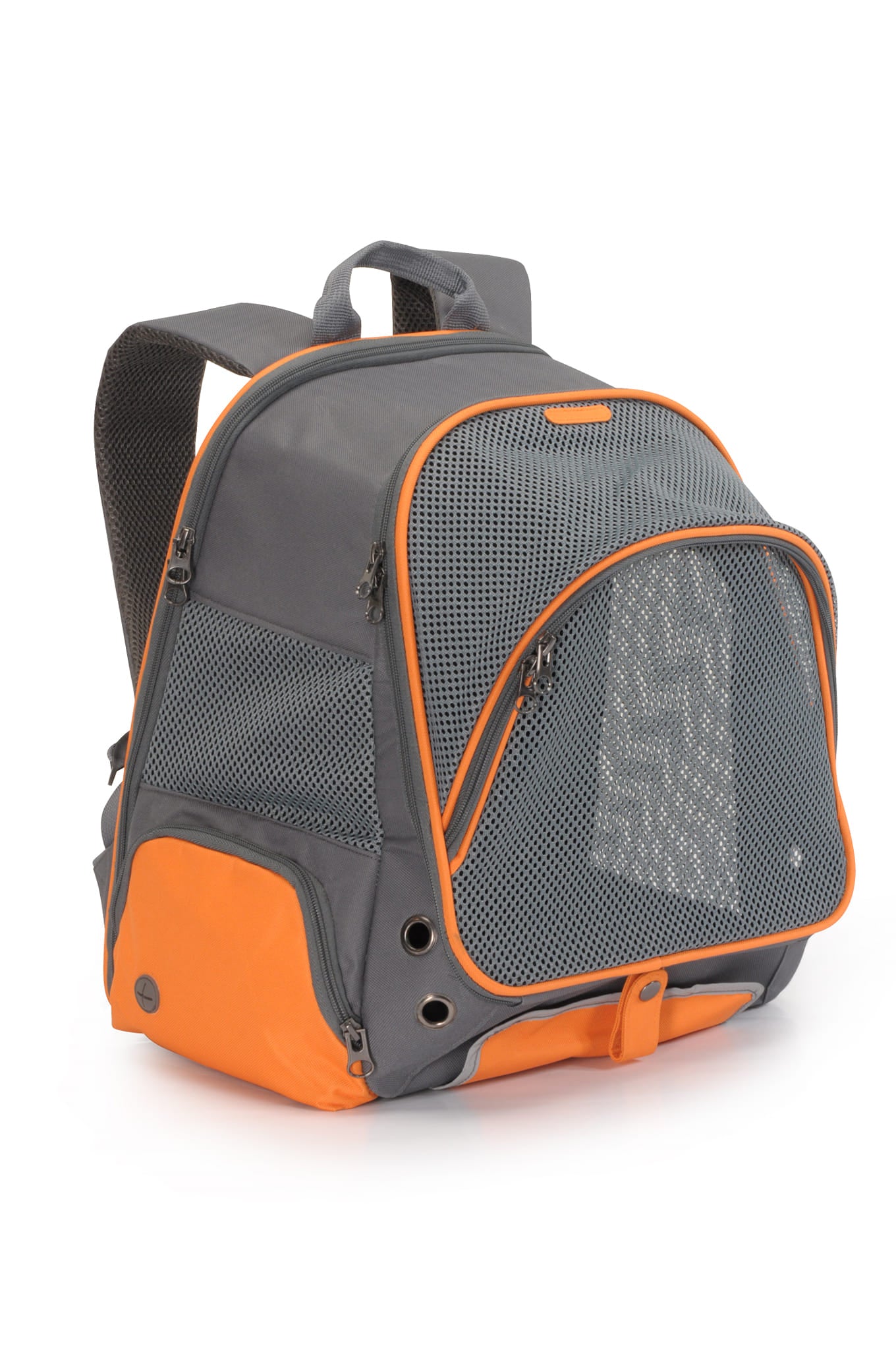 Zainetto trasportino bicolore grigio/arancione