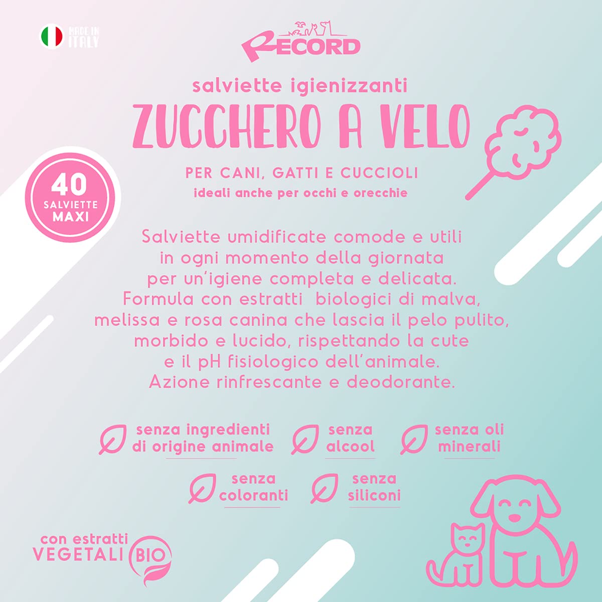 Salviette igienizzanti Zucchero a velo