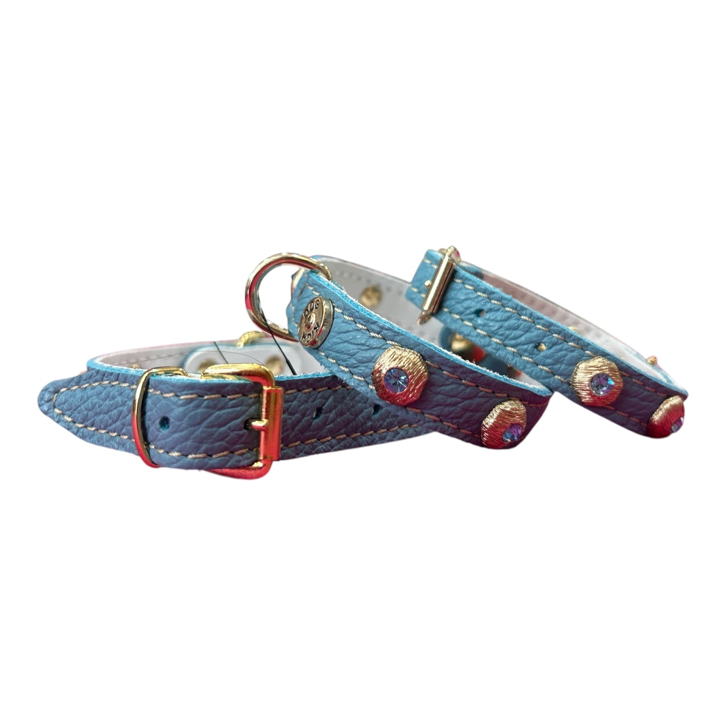 Collare strass Sky Blue