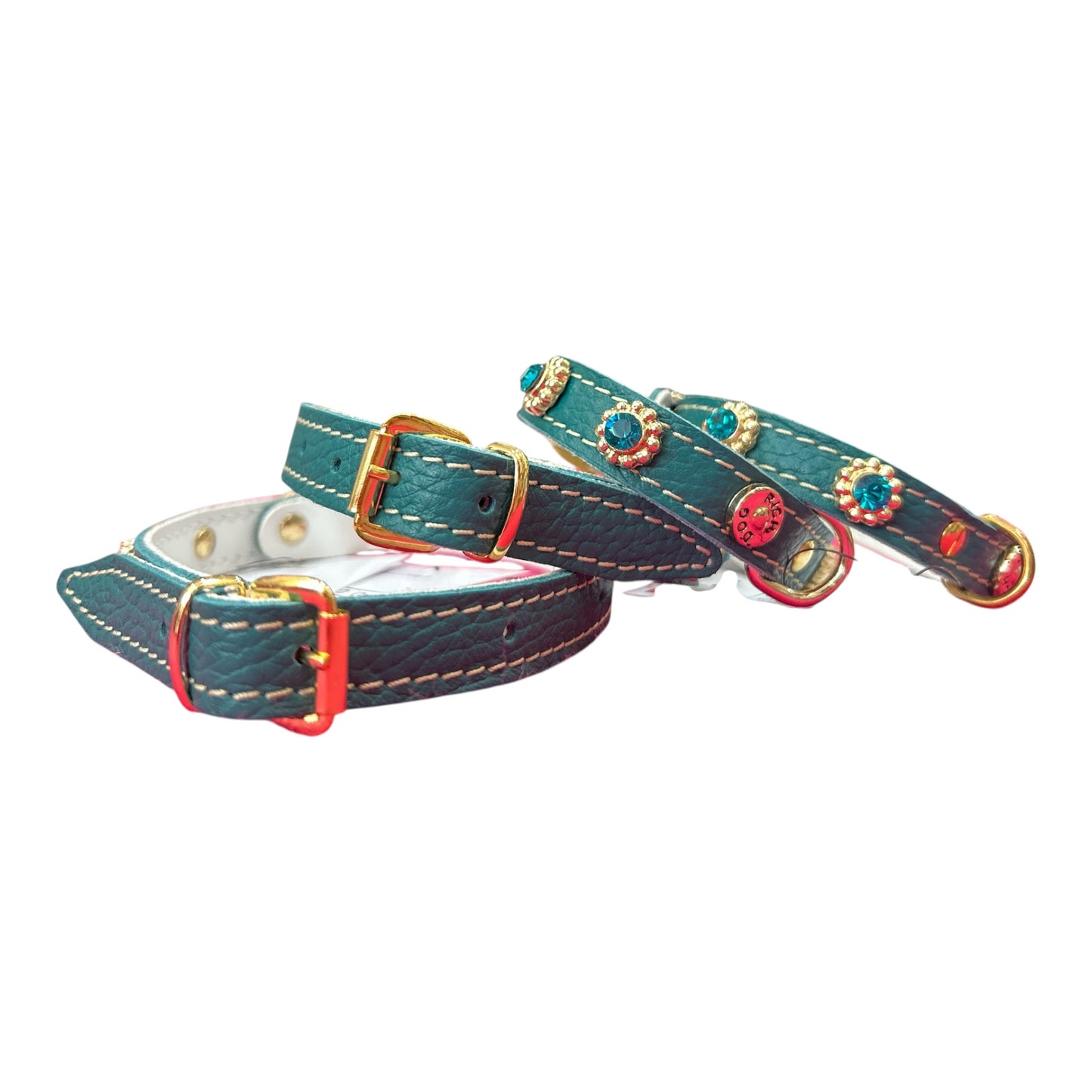 Collare strass Verde