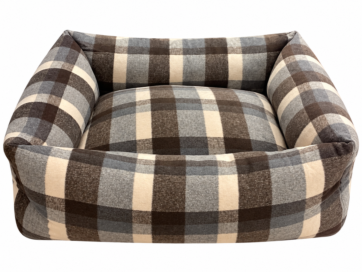 Cuccia in caldo pile a fantasia tartan