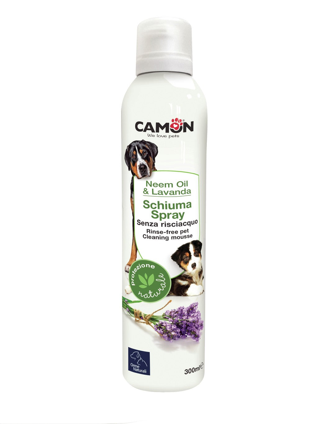 Schiuma spray senza risciacquo al Neem e Lavanda