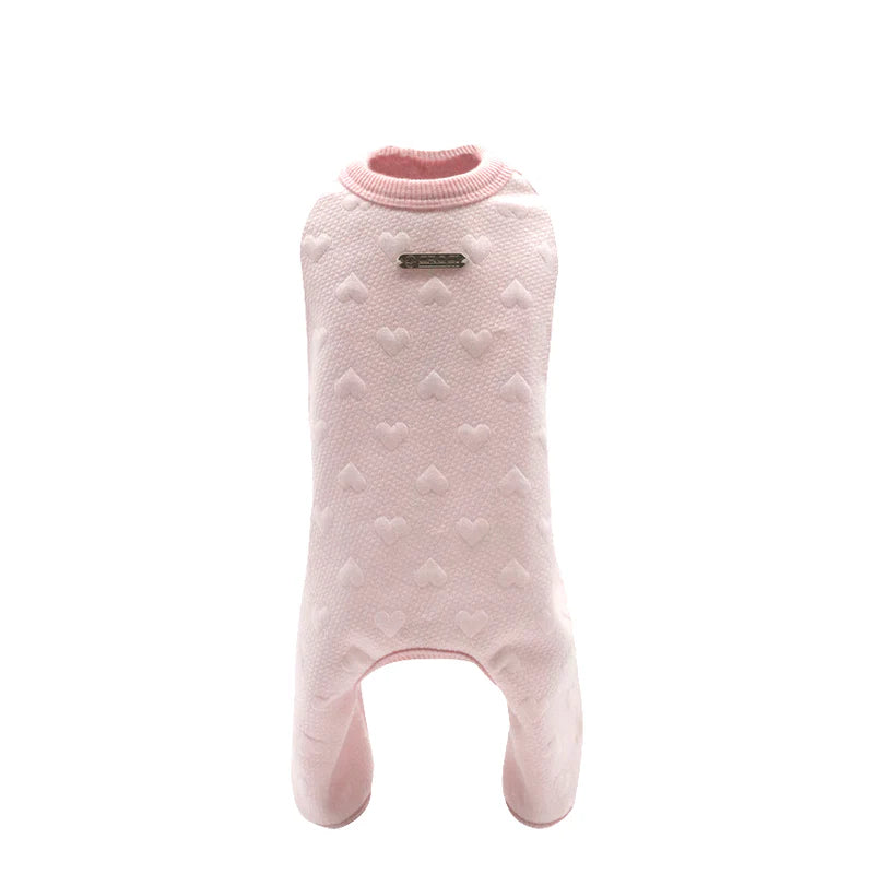 Tutina Cuddles Rosa con Cuoricini