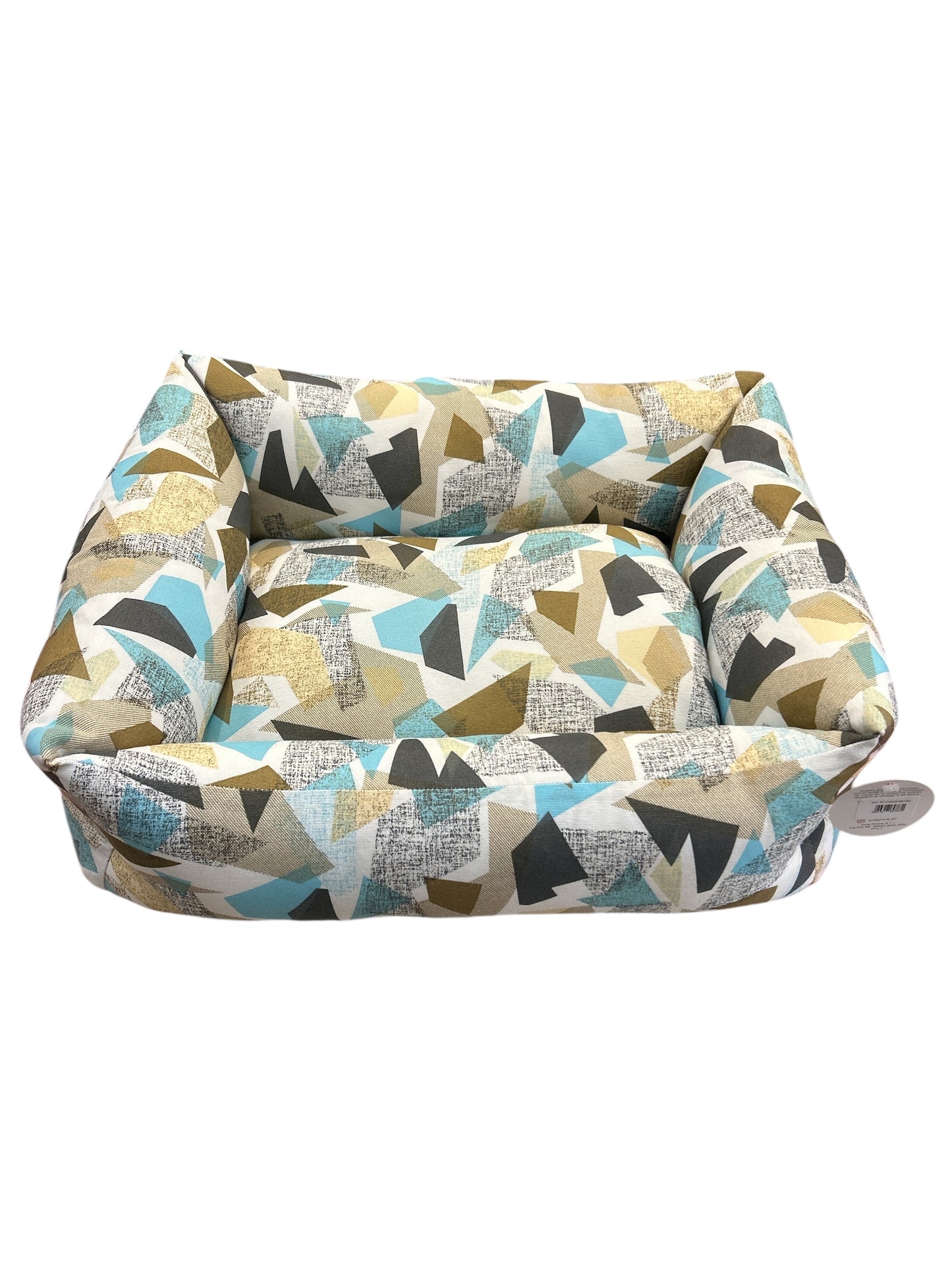Cuccia Geometrica Beige/azzurra