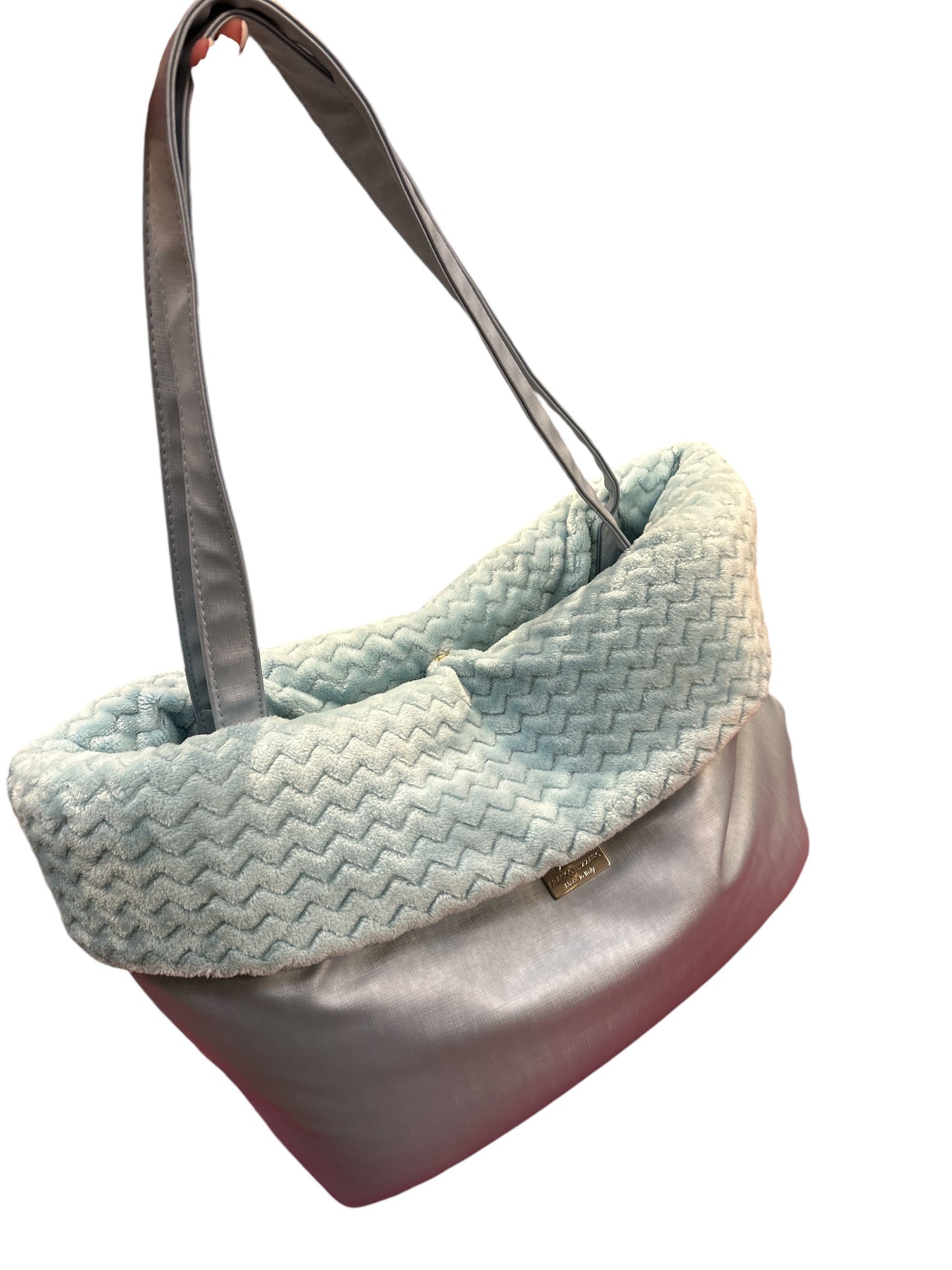 Borsa Risvolto azzurra