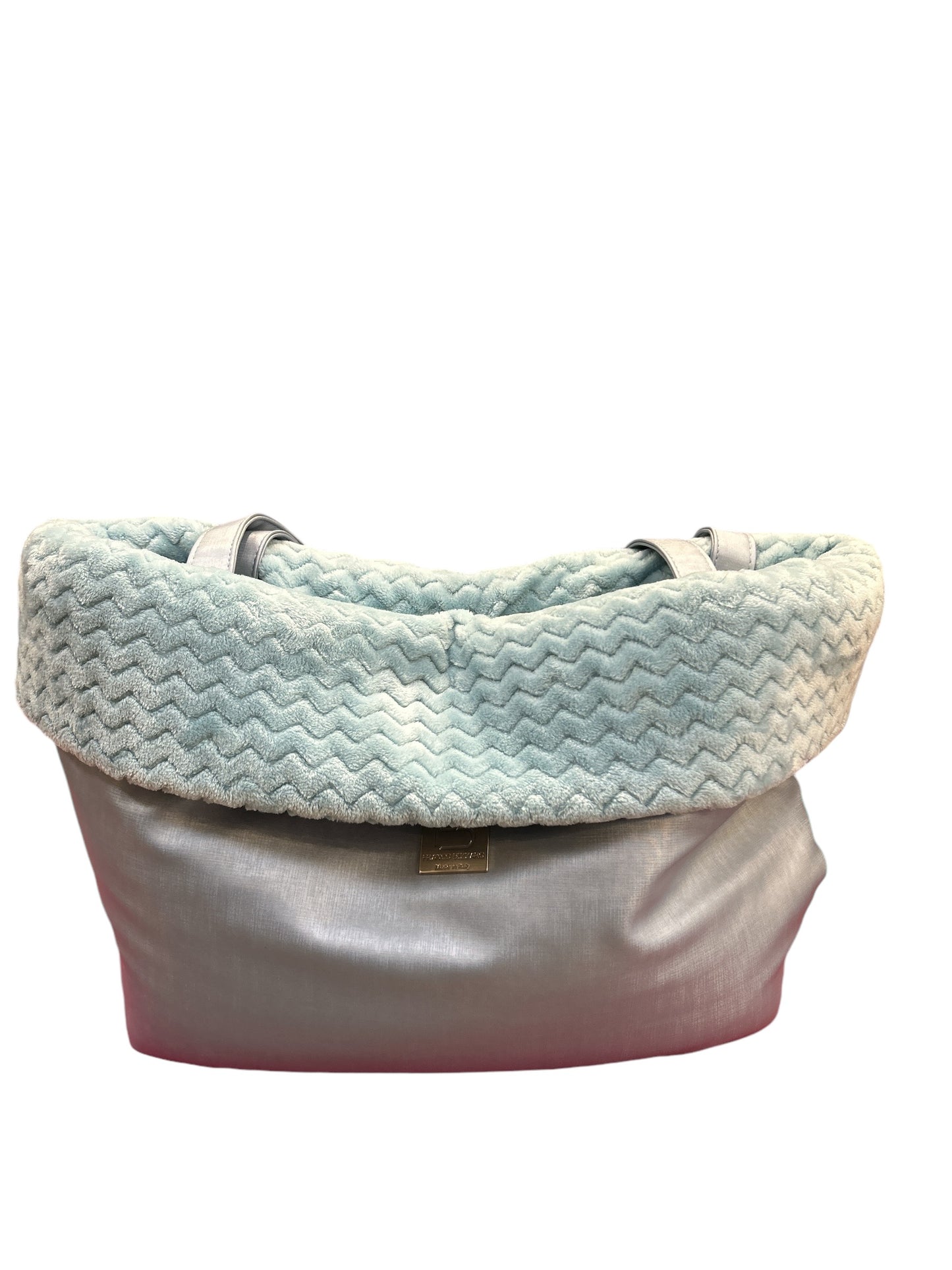 Borsa Risvolto azzurra