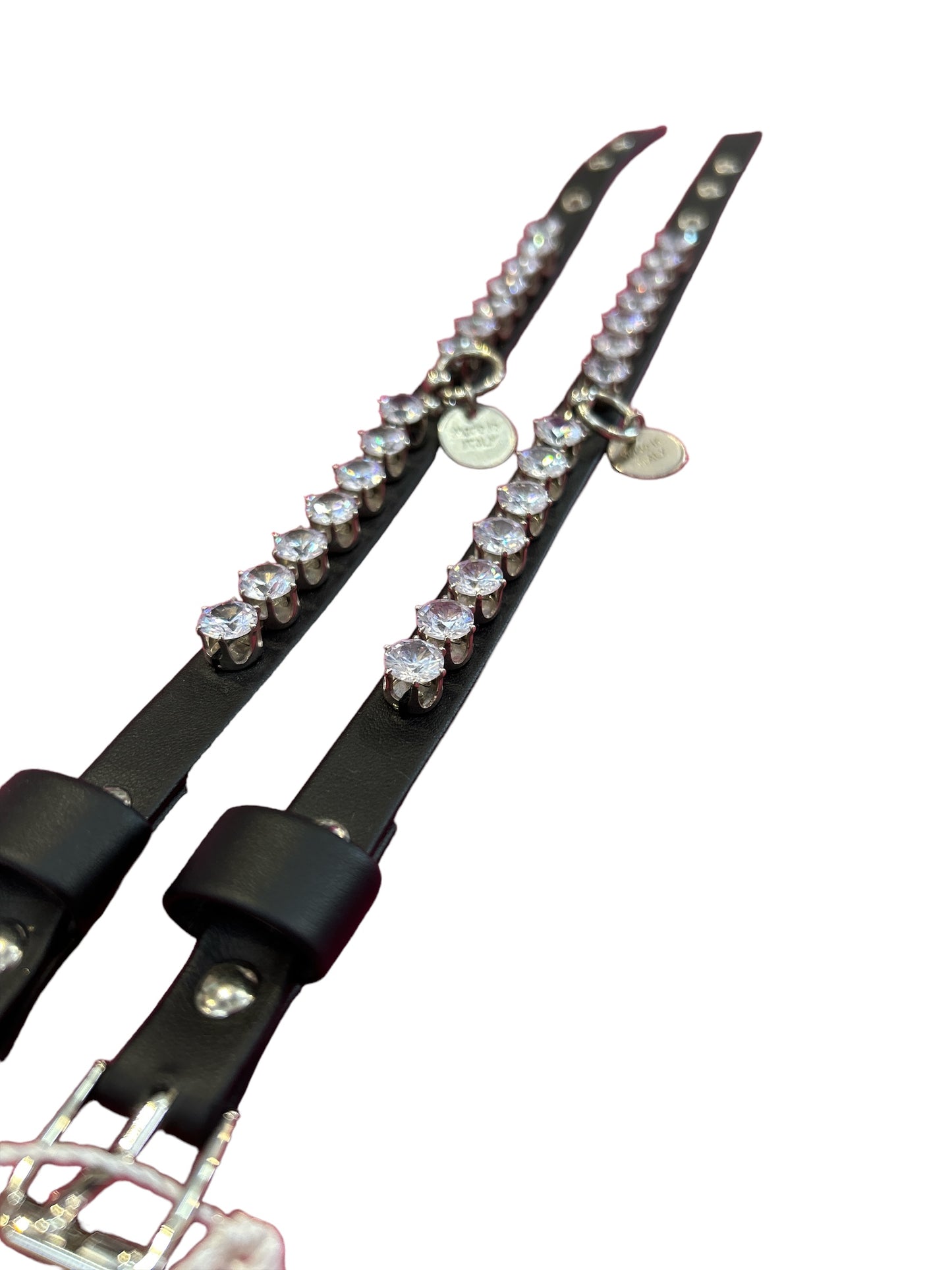 Collare strass nero