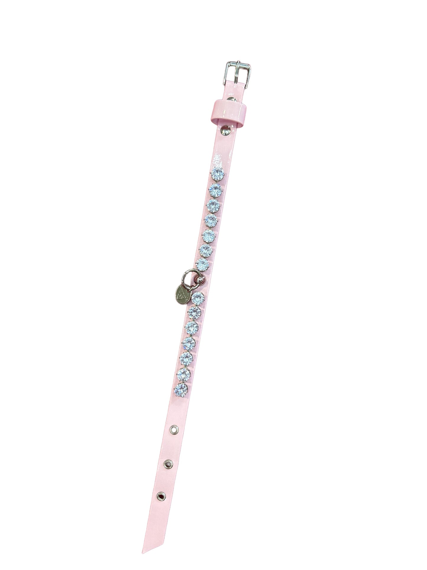 Collare Strass Rosa