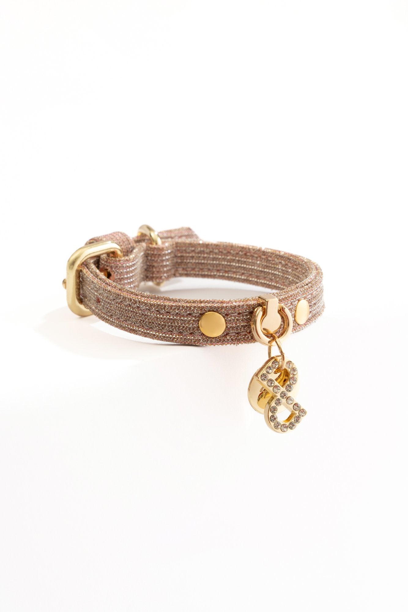 COLLARE PER CANI IN LUREX ROSA