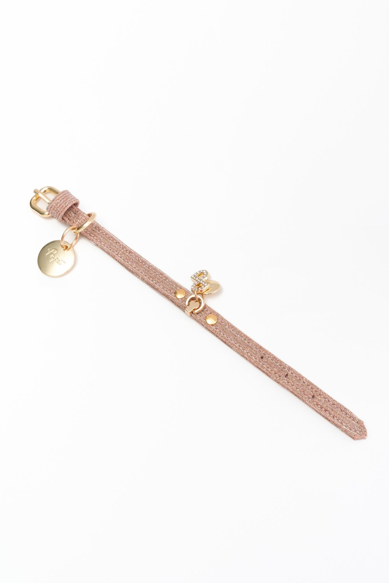 COLLARE PER CANI IN LUREX ROSA