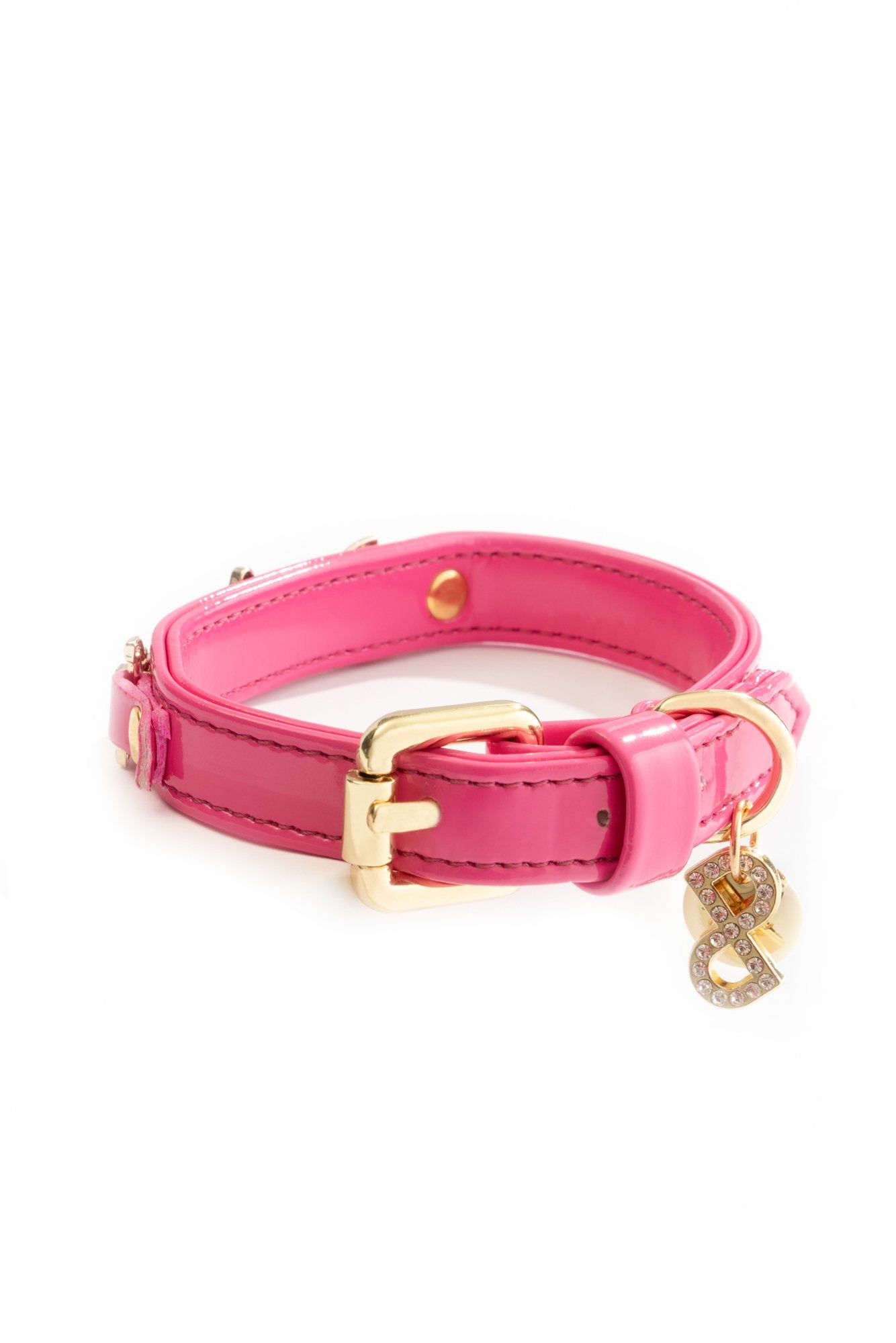 COLLARE LUXE IN VERNICE FUCSIA CON GIOIELLO