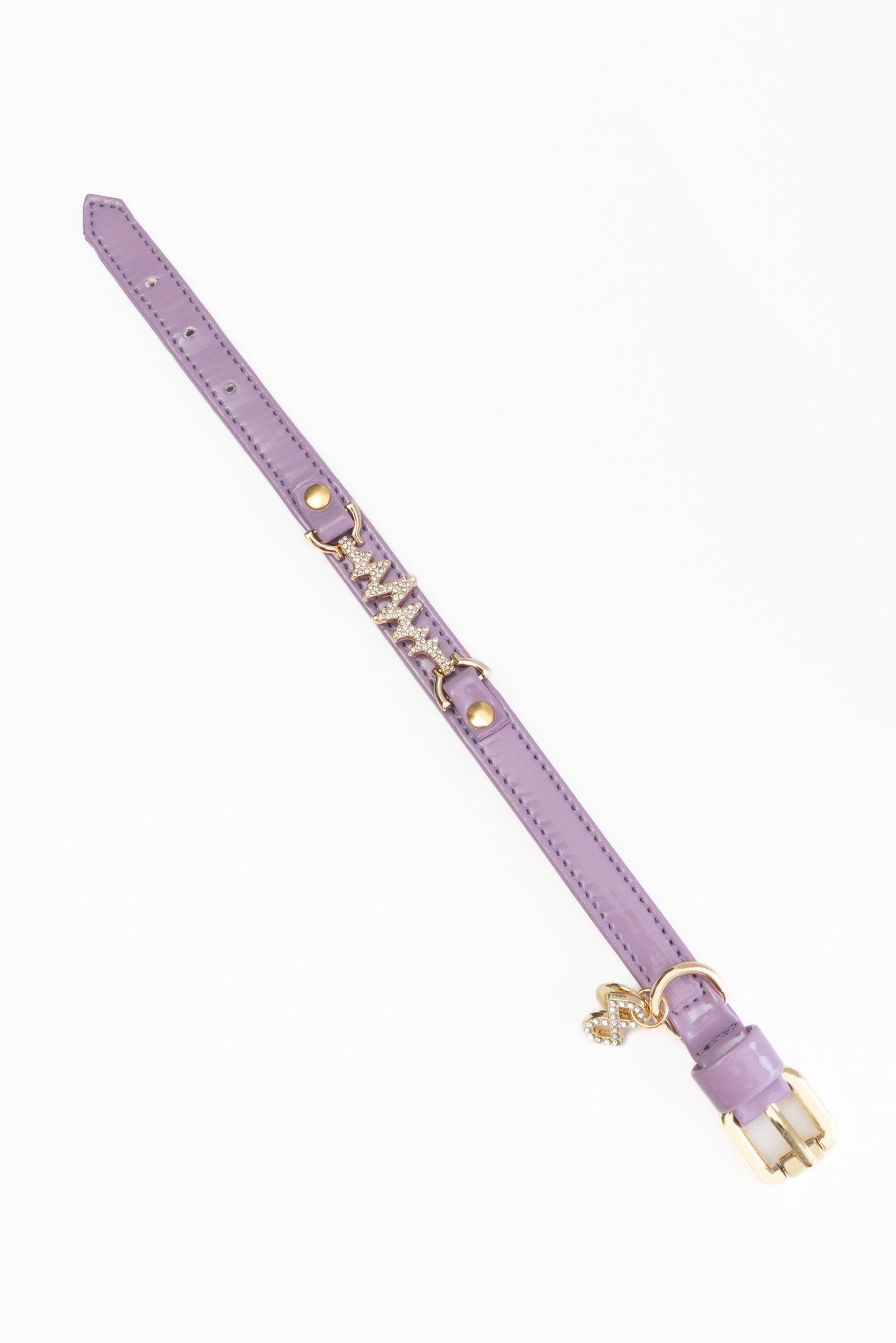 COLLARE LUXE IN VERNICE LILLA CON GIOIELLO