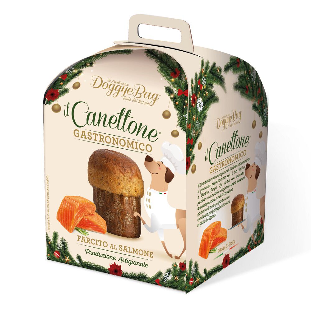 Canettone gastronomico con salmone