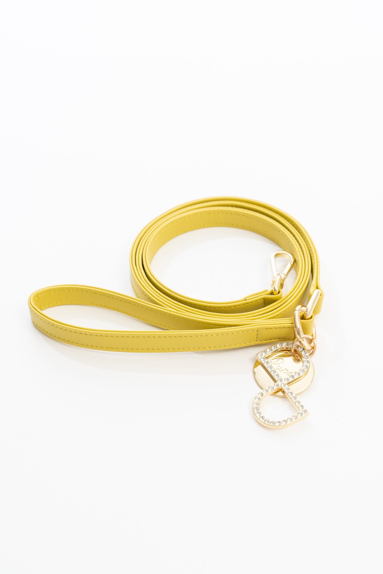 Guinzaglio con logo oro