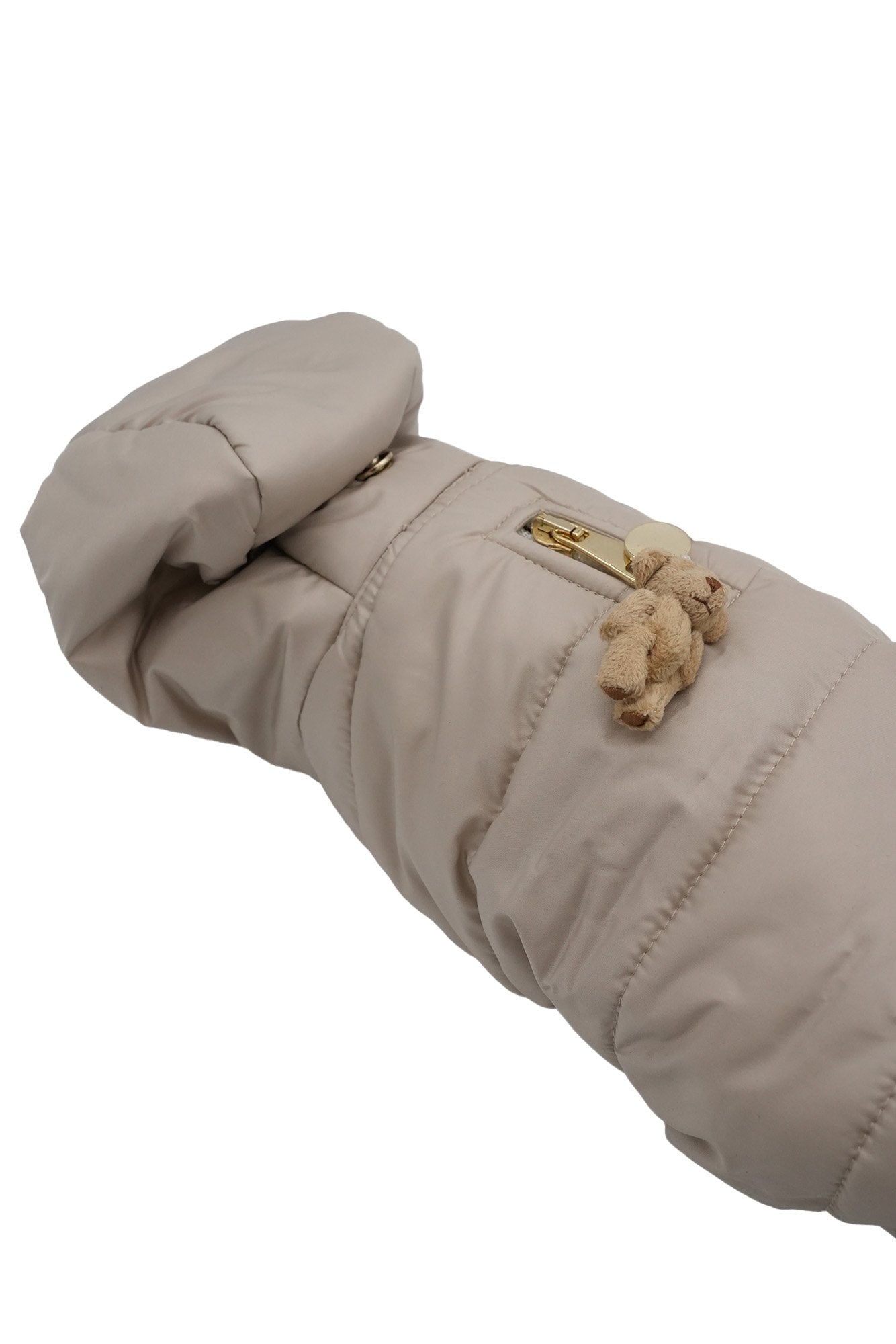 PIUMINO CON ORSETTO BEIGE