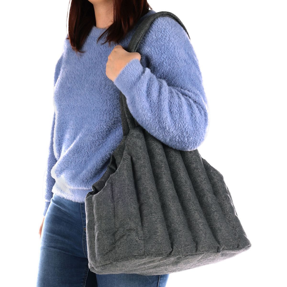 BORSA TRASPORTINO GILIAN GRIGIO