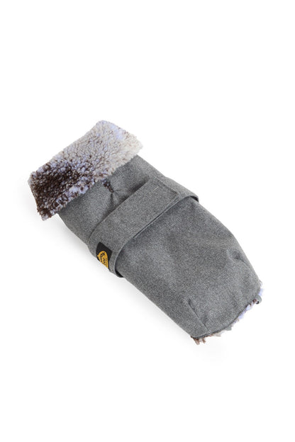 Cappotto impermeabile foderato in pelliccia teddy
