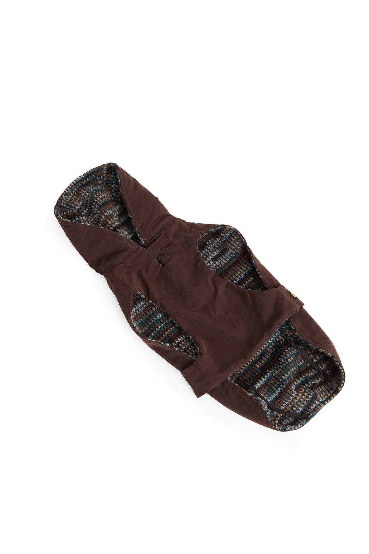 Cappotto impermeabile foderato in pannetto di lana con cappuccio