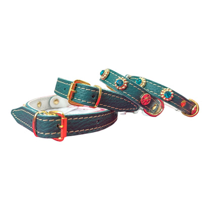 Collare strass Verde