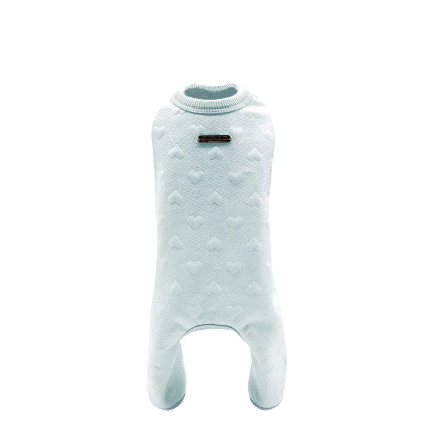 Tutina Cuddles Azzurra con Cuoricini