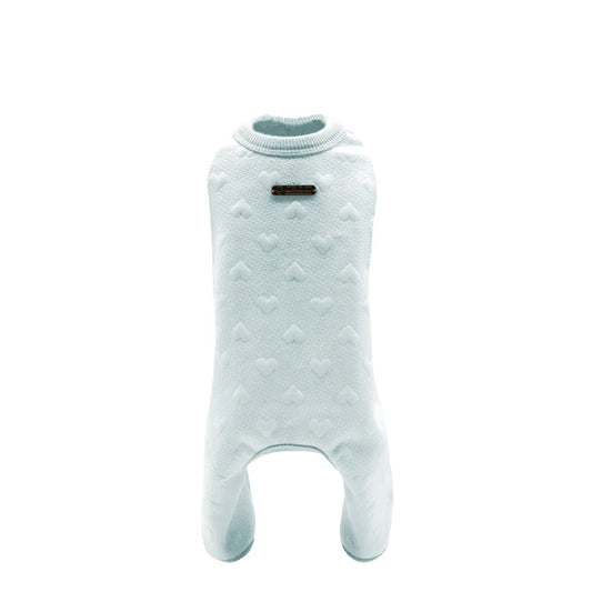 Tutina Cuddles Azzurra con Cuoricini