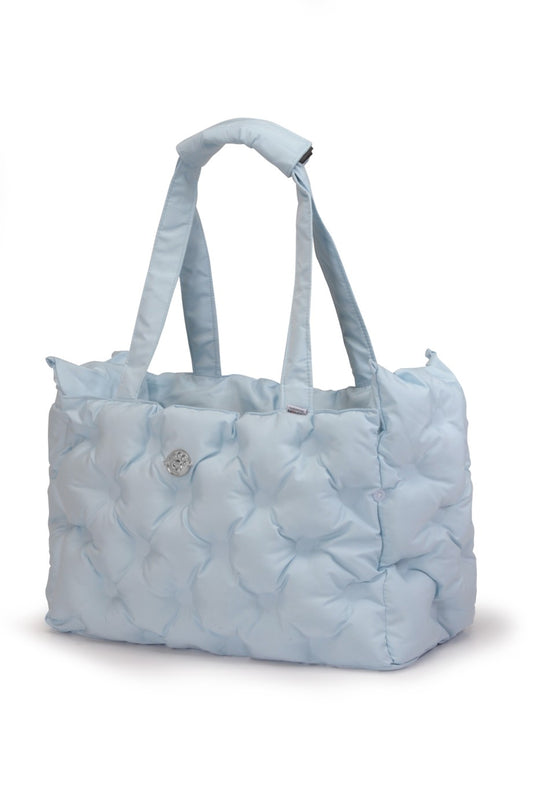 Borsa trasportino trapuntata - azzurro