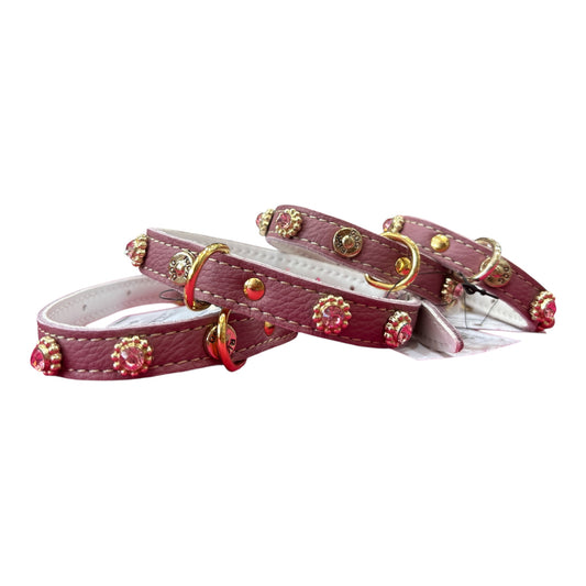 Collare strass Rosa Antico