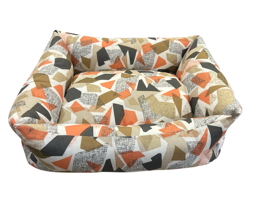 Cuccia Geometrica Beige/Salmone