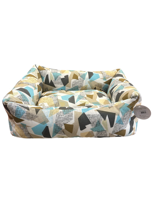 Cuccia Geometrica Beige/azzurra