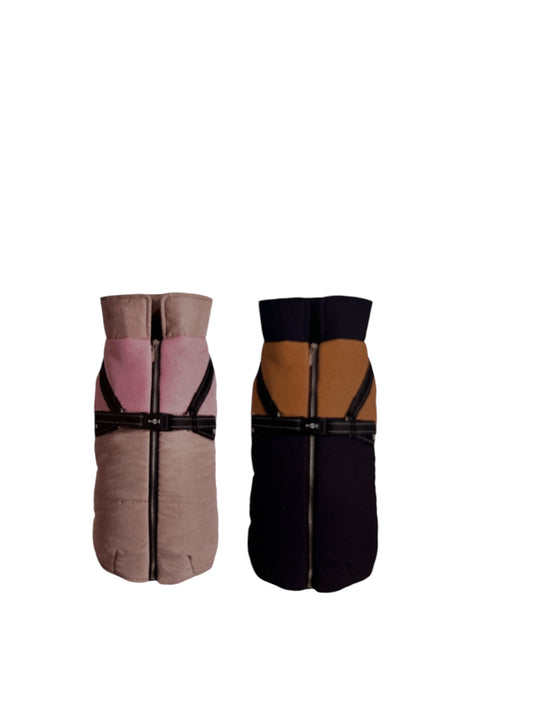 Giubbotto Balade Nero/Caramello