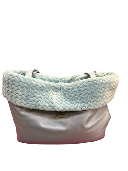Borsa Risvolto azzurra