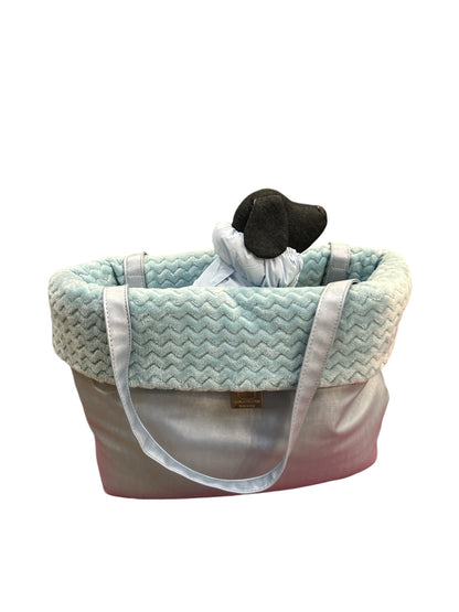 Borsa Risvolto azzurra