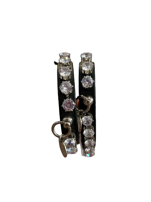 Collare strass nero