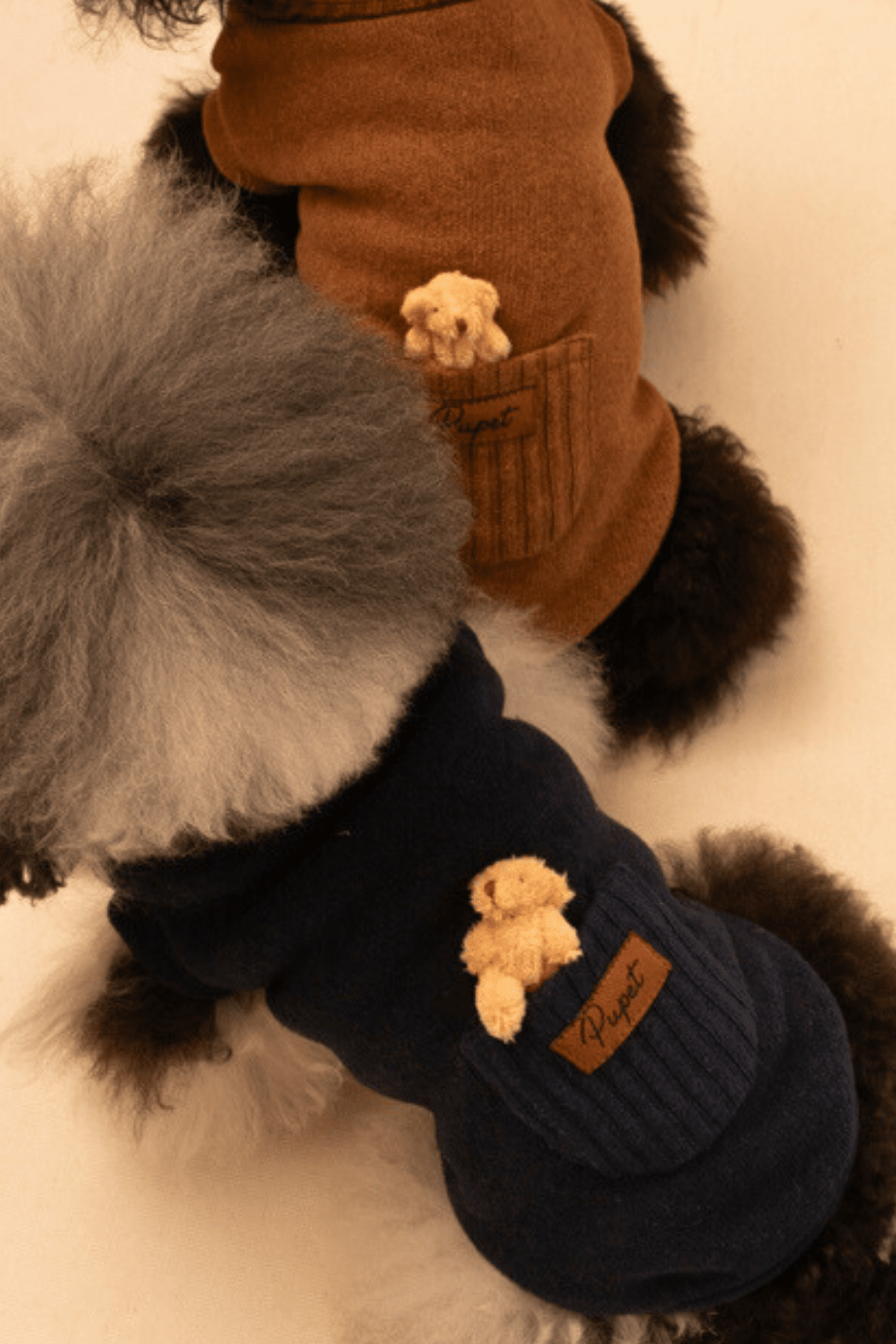 Maglioncino orsetto nel taschino Blu